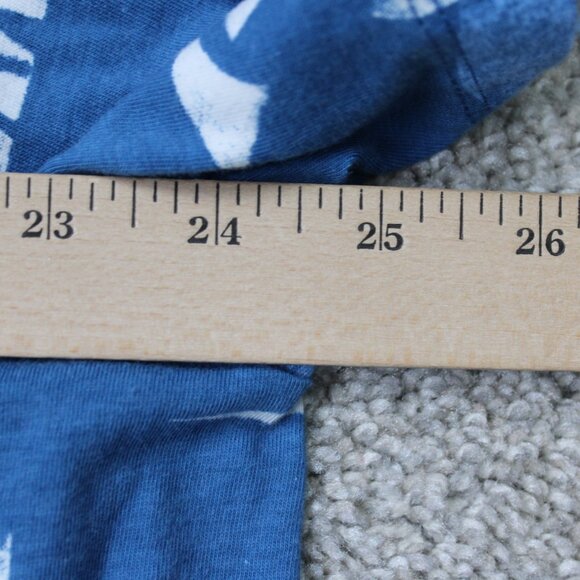 Nike AOP Shirt Mens 2XL XXL Blue Sportswear Essentials Logo All Over Print S/S - Picture 11 of 13